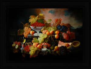 Abundance of Fruit by Severin Roesen Classical Fine Art Old Masters Reproduction